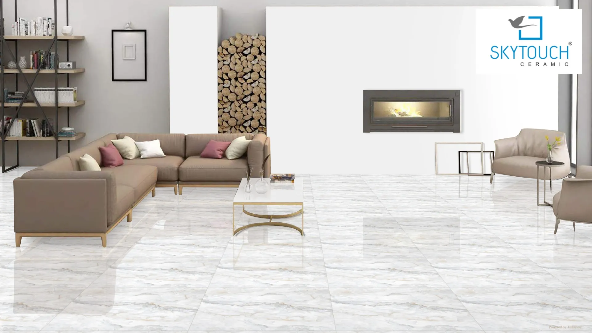 600 X 600 Polished Glazed Porcelain Tiles in India